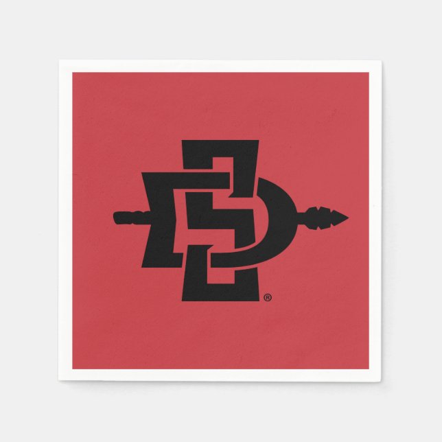San Diego State University Graduation Design Napkins (Front)