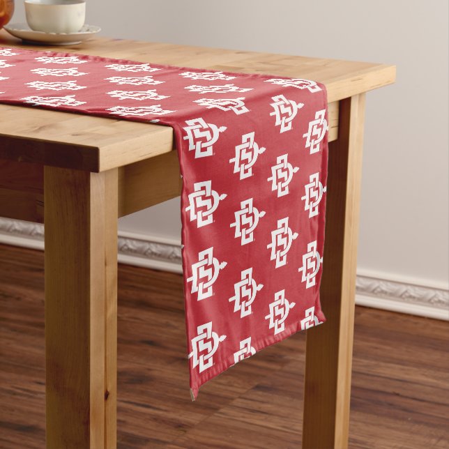 San Diego State University Graduation Design Short Table Runner (In Situ)