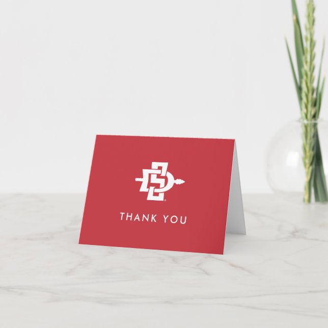 San Diego State University Graduation Design Thank You Card (Front)