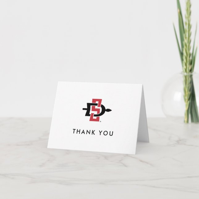 San Diego State University Graduation Design Thank You Card (Front)