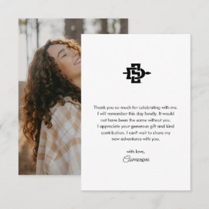 San Diego State University Graduation Design Thank You Card