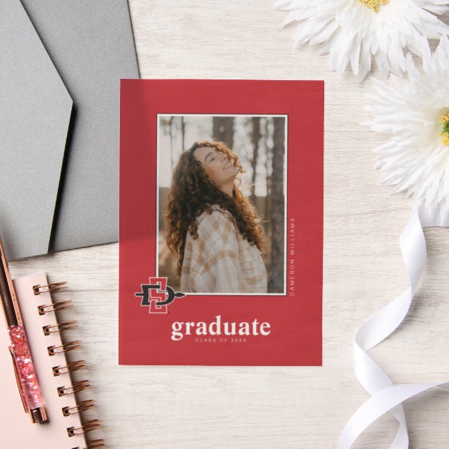 San Diego State University Graduation Design Vellum Invitations (Wedding)