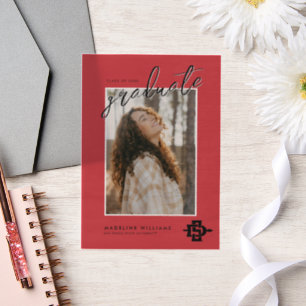 San Diego State University Graduation Design Vellum Invitations
