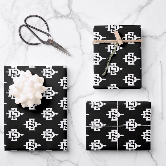 San Diego State University Graduation Design Wrapping Paper Sheets (Front)