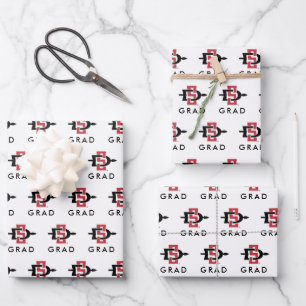 San Diego State University Graduation Design Wrapping Paper Sheets