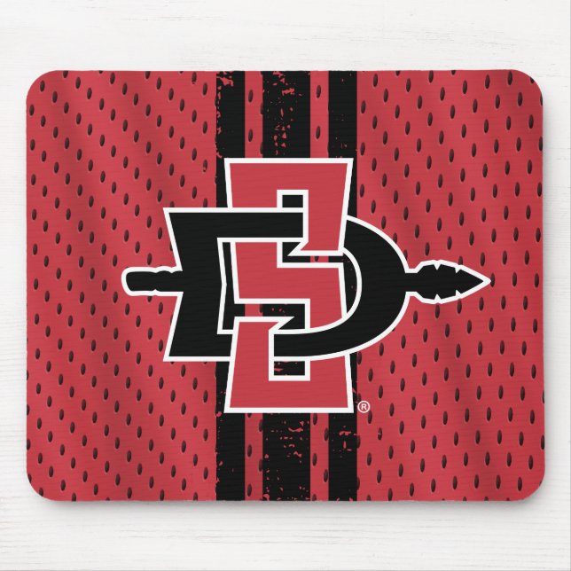 San Diego State University Jersey.ai Mouse Pad (Front)