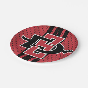 San Diego State University Jersey Paper Plates