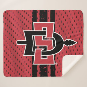 San Diego State University Jersey Sherpa Blanket