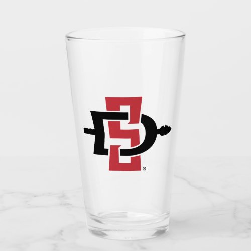 San Diego State University Logo Glass