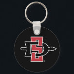 San Diego State University Logo Keychain<br><div class="desc">Check out these San Diego State designs! Show off your Aztec pride with these new University products. These make the perfect gifts for the San Diego student, alumni, family, friend or fan in your life. All of these Zazzle products are customizable with your name, class year, or club. Go SDSU!...</div>