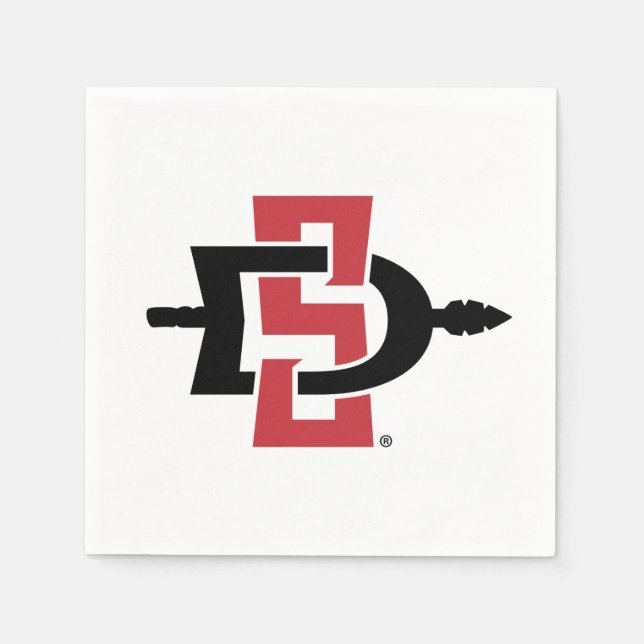 San Diego State University Logo Napkins (Front)