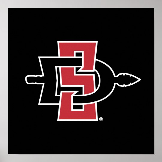 San Diego State University Logo Poster | Zazzle.com