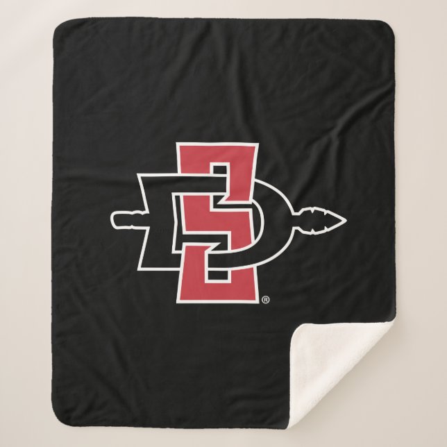 San Diego State University Logo Sherpa Blanket (Front)