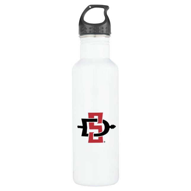 San Diego State University Logo Stainless Steel Water Bottle (Front)