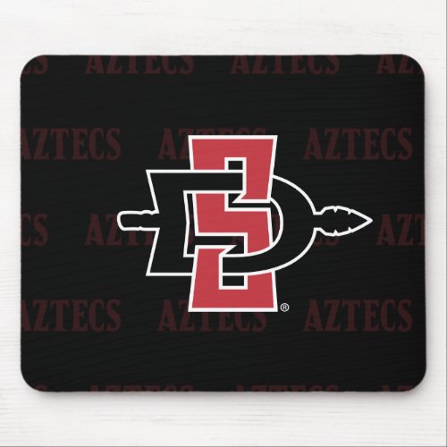 San Diego State University Logo Watermarkai Mouse Pad