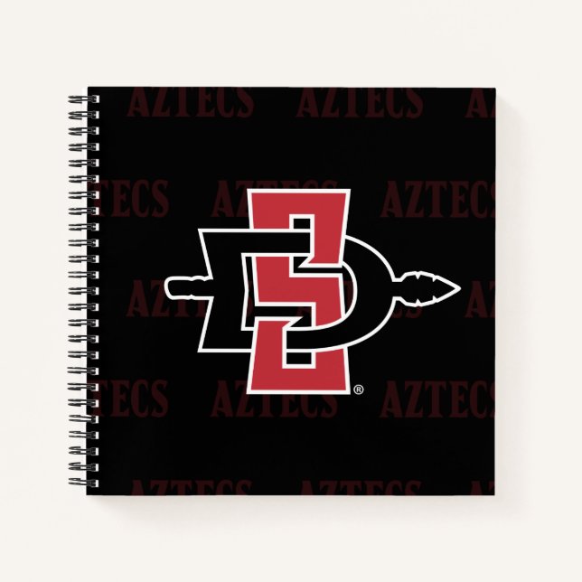San Diego State University Logo Watermark Notebook (Front)
