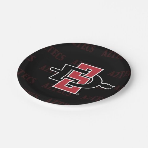 San Diego State University Logo Watermark Paper Plates