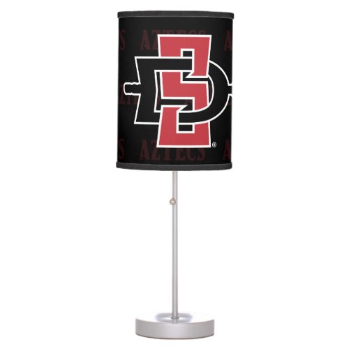 San Diego State University Logo Watermark Table Lamp