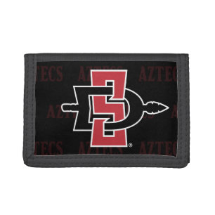 San Diego State University Logo Watermark Tri-fold Wallet