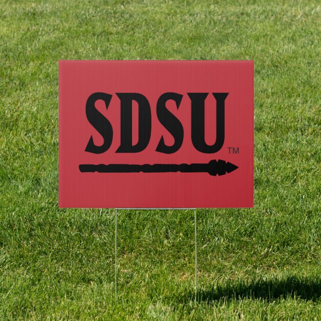San Diego State University SDSU Aztecs Sign (Insitu)