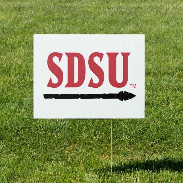 San Diego State University SDSU Aztecs Sign (Insitu)