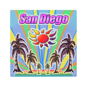 San Diego Summer Love Metal Art