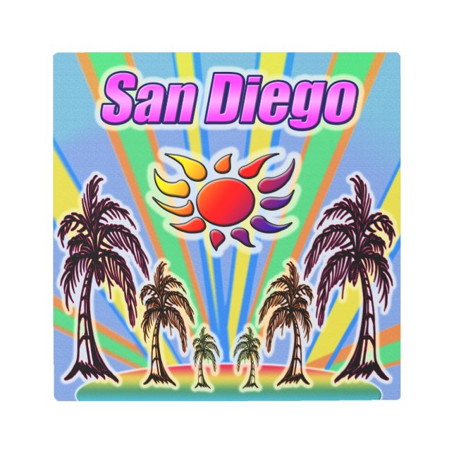 San Diego Summer Love Metal Art (Front)
