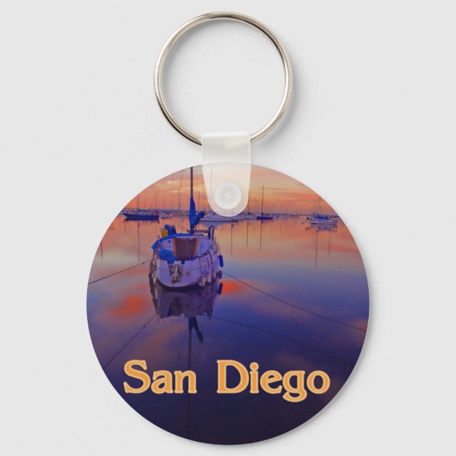 San Diego Sunrise Keychain (Front)