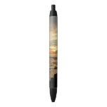 San Diego Sunset I California Seascape Black Ink Pen