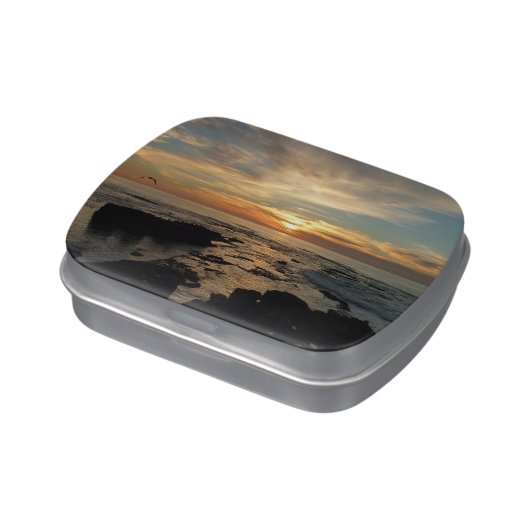 San Diego Sunset I California Seascape Candy Tin (Side)