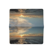 San Diego Sunset I California Seascape Checkbook Cover (Open)