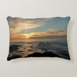 San Diego Sunset I California Seascape Decorative Pillow