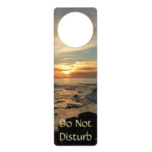 San Diego Sunset I California Seascape Door Hanger