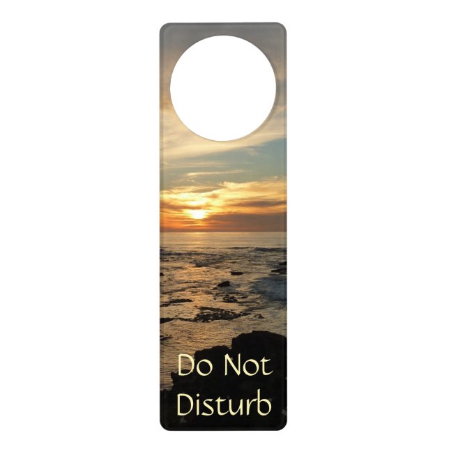 San Diego Sunset I California Seascape Door Hanger (Front)