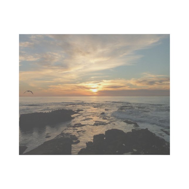 San Diego Sunset I California Seascape Gallery Wrap (Front)