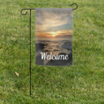 San Diego Sunset I California Seascape Garden Flag