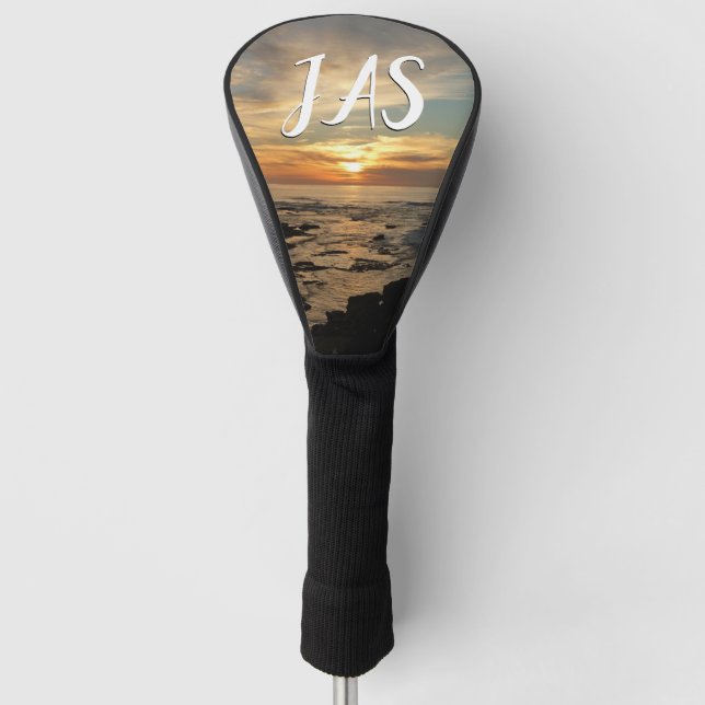 San Diego Sunset I California Seascape Golf Head Cover (Front)