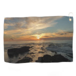 San Diego Sunset I California Seascape Golf Towel