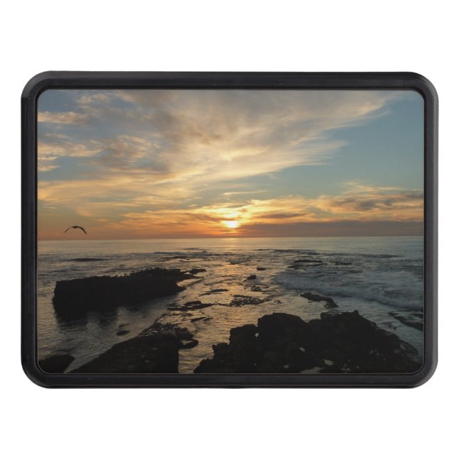 San Diego Sunset I California Seascape Hitch Cover (Front)