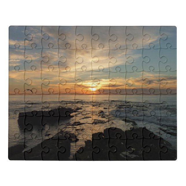 San Diego Sunset I California Seascape Jigsaw Puzzle (Puzzle Horizontal)