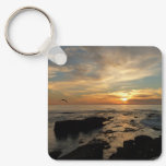 San Diego Sunset I California Seascape Keychain