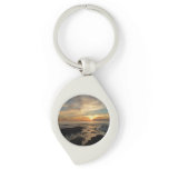 San Diego Sunset I California Seascape Keychain