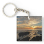 San Diego Sunset I California Seascape Keychain