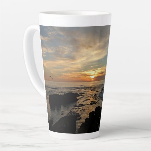 San Diego Sunset I California Seascape Latte Mug