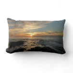 San Diego Sunset I California Seascape Lumbar Pillow