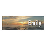 San Diego Sunset I California Seascape Name Tag