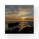 San Diego Sunset I California Seascape Paperweight