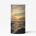 San Diego Sunset I California Seascape Pillar Candle