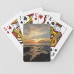 San Diego Sunset I California Seascape Poker Cards