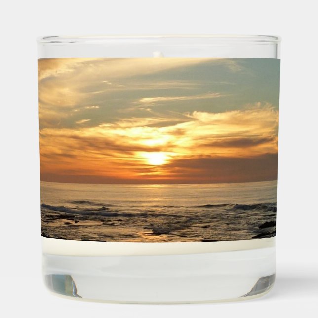 San Diego Sunset I California Seascape Scented Candle (Right)